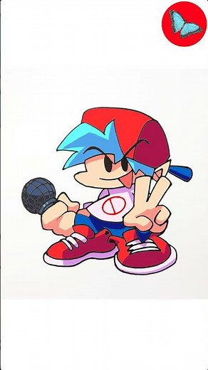 How To Draw Fnf Characters - Boyfriend short