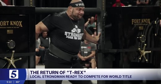 Evan 'T-Rex' Singleton to compete for World's Strongest Man title