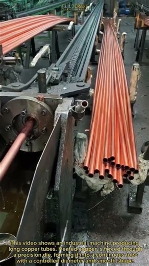 Inside the Factory — Copper Tube Extrusion: From Billet to Tube #Copper #Engineering #Manufacturing