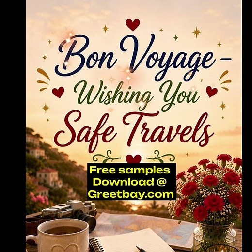 Bon Voyage – Wishing You Safe Travels – Travel Video Message for WhatsApp