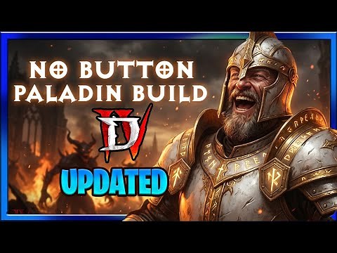 Diablo 4 Season 11 : AFK BUILD : Best Paladin Walking Simulator Build NO Buttons (UPDATED) Auradin