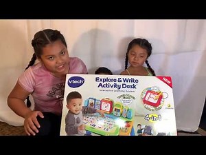VTECH EXPLORE&WRITE ACTIVITY DESK TOY REVIEW/OPENING TOY