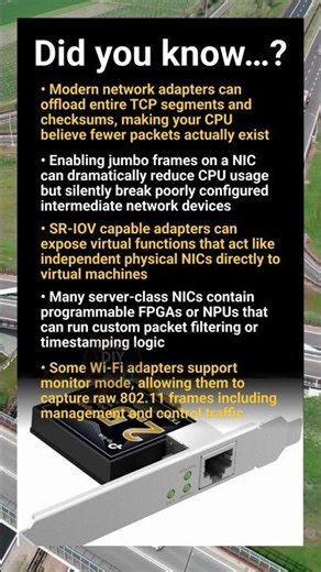 Network adapter deep dive: offloading, jumbo frames, SR-IOV and hidden features