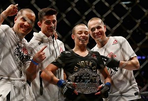 Rose Namajunas made UFC history when she won the strawweight title at UFC 261