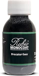 Rubio Monocoat Precolor Easy, Indoor Water-Based Wood Stain & Pre-Treatment, 20 ft² - Intense Black | Quick-Dry, Eco-Friendly Pre-Color Bonding Stain for Indoor Use with Oil Plus 2C | 100 Milliliter