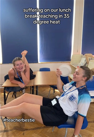 teaching in heatwave it’s the weekend! and next week it’s looking much cooler thank goodness!! this week was hard but we pushed though and made it to the end 🥵#melting #heatwave #teachertok #teaching #teachersoftiktok