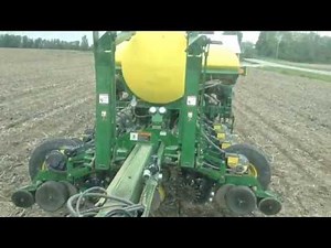 John Deere 1770NT 12 row planter folding up