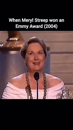 Meryl Streep Scenes 🎬 on Instagram: "Meryl Streep won an Emmy Award in 2004 at the 56th Primetime Emmy Awards for Outstanding Lead Actress in a Miniseries or Movie for her performance in Angels in America. She delivered a speech that was equal parts funny and heartfelt, opening with her trademark humor by joking about feeling “overrated… but not today,” immediately charming the audience. Streep then acknowledged her fellow nominees, praising their talent while playfully teasing Emma Thompson, s