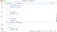 #06 右端に「 」マークをつけよう | JavaScriptでアコーディオンUIを作ろう - プログラミングならドットインストール