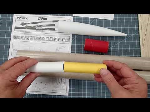 Estes “Vapor” model rocket assembly