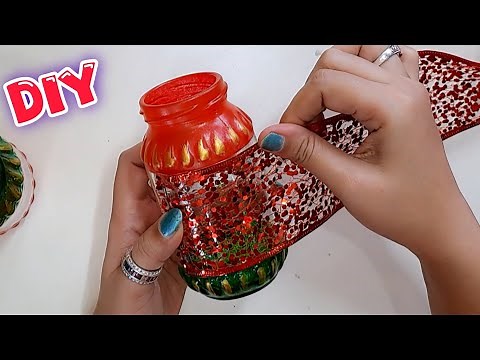 DIY👍 Wonderful Idea with Glass Jars! Empty Glass Bottle Reuse Ideas - Bottle Craft