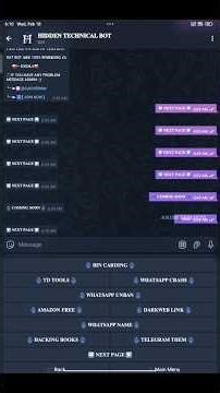 Ethical Hacking Telegram Bot | For Educational Purposes Only ⚠️💻#smartphone #tech #fakehack