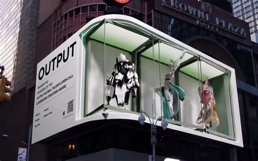 LED户外广告大屏裸眼3D深圳LED显示屏创意走秀内容【联诚发】