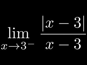 Calculus A Limit with Absolute Value