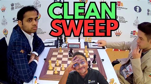 Arjun Erigaisi showcased a deep understanding of dynamics in chess in this game. Check out his second game from round 2 at the FIDE World Cup 2025 against GM Martin Petrov from Bulgaria. Commentary by IM Sagar Shah. Video: ChessBase India Edited by Ravindra Potawad #Chess #ChessBaseIndia #ArjunErigaisi #fideworldcup2025 | ChessBase India