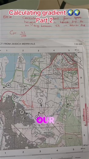 Calculating gradient part 2🌍🌍🌍 #calculatingthegradientpart2 #mapwork #mapcalulations #matric2026🔥🔥