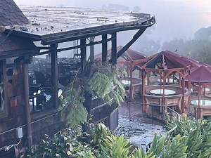 Portion of Kula Lodge still accessible following devastating fire