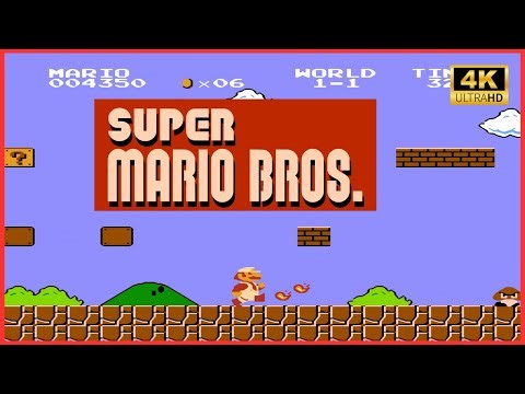 Super Mario Bros 1985 NES full game walkthrough 4K ultra HD