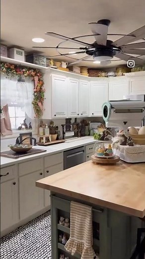 COUNTRY KITCHEN COTTAGE PRIMITIVE FARMHOUSE DECORATING IDEAS Cozy Home - Easter Spring Decor