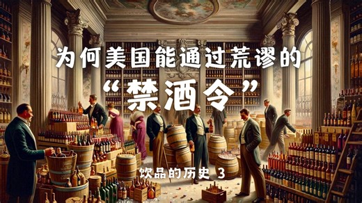 饮品的历史③烈酒（蒸馏酒）；为何美国能通过荒谬的“禁酒令”？
