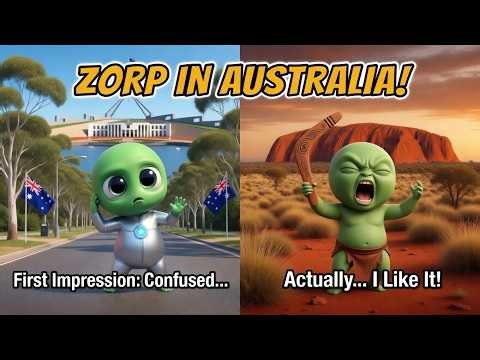 Zorp's Chaotic Australia Adventure 👽 | Funny Alien Tourist Fails