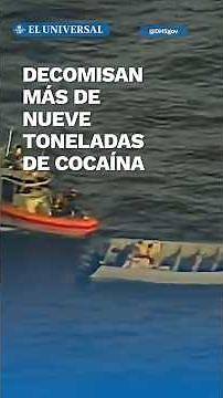 Incautan más de nueve toneladas de cocaína en histórica operación en el Pacífico #shorts