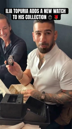 UFC Champion Ilia Topuria gets a new watch to add to his collection ⌚️💪