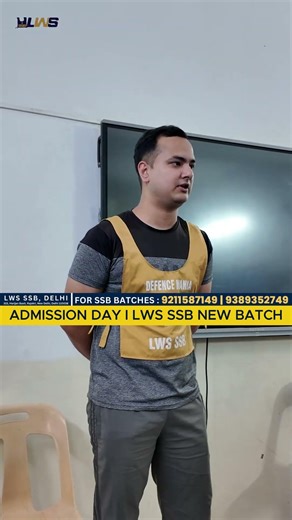 LWS SSB: New Batch Admission Day | Join the Upcoming SSB Batches Now #ssb #ssbpreparation #lws
