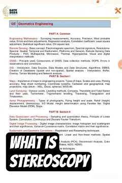 What is Stereoscopy | GATE GEOMATICS Engineering ACADEMY