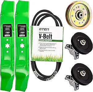 8TEN Deck Blade Spindle Belt Idler Rebuild Kit for MTD Troy Bilt Huskee Tuffy LT3800 38-Inch 918-04495 954-04062