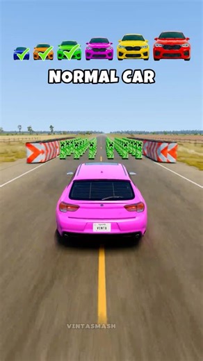 Big & Small Cars vs 100 Creepers