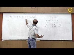 Lecture 06 : Convergence of Secant Method, System of nonlinear eqns.: Prof. S. Chakraverty
