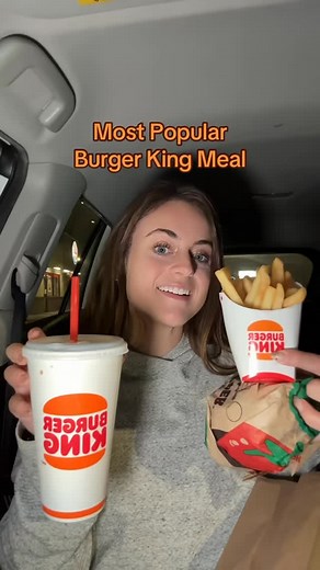 Most Popular Burger King Meal 🍔👑 #burgerking #burgerkingfr #burgerkingmeal #fastfood #fastfoodreview #bk #fastfoodnation #fastfoodjunkie | Sarah Margaret Eats