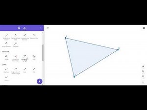Constructing Triangles and finding lengths and angles with Geogebra