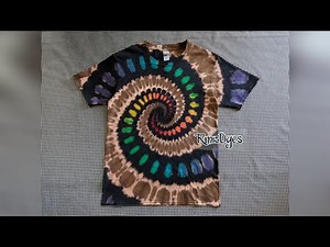 TIE DYE TUTORIAL: Reverse Gradient Dots Spiral