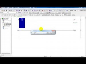 Tutorial Edit Program Online GX Developer PLC Mitsubishi Simulation