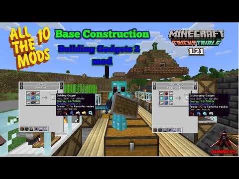 Minecraft “All the Mods 10: "Building Gadgets 2!” Building Gadget, Exchanging Gadget. EP 06 🌟