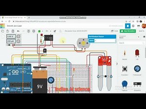 how to make a automatic irrigation system using tinkercad.