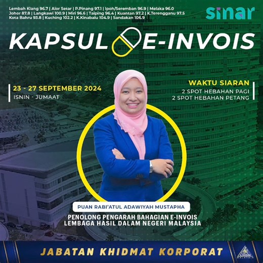 Apakah itu e-Invois? Kapsul e-Invois 23-27 September 2024 #lhdn #lhdnm #HASiL #eduzoneHASiL #eInvois #MyInvois | LHDNM