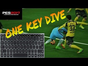 How To Dive In PES 17 With ONE KEY On Keyboard