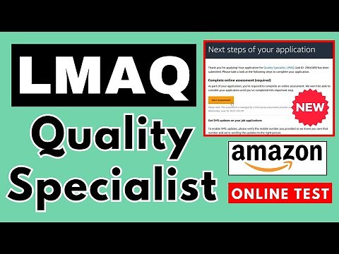 Amazon Quality Specialist LMAQ Assessment Test 2025 | Amazon LMAQ New Interview Questions & Answers