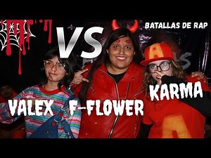 🕷️Valex vs F-Flower vs Karma | Octavos Estrellas del Flow | Batallas de rap mujeres | Halloween F4🎃