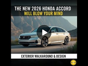 The New 2026 Honda Accord Will Blow Your Mind | Exterior Walkaround & Design|#blackwhite #autorealm