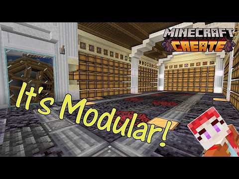 Easy Peasy Fully Automatic Modular Storage For Minecraft Create Mod. Beginner Friendly Tutorial.