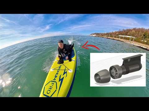 3D Printed Water Jet Test with a Flipsky 70165 8kW Motor