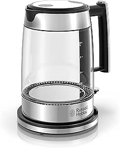 Amazon.com: Russell Hobbs KE7900BKR Glass 1.7L Electric Kettle, Black & Stainless Steel: Home & Kitchen