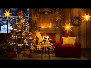 Heavenly Christmas Ambience, Fireplace Sounds, Relaxing Christmas Classic Music - 4 hours