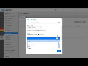 The Settings Page | Structure and Function | Logic Monitor Training