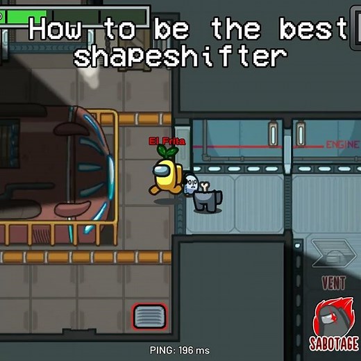 PT3. How to be the best SHAPESHIFTER in Among us #amongus #viral #memes #funny #shorts #impostor