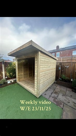 Weekly video update of our installs. Change in the weather this week , but this doesn’t slow us down , our teams have still been busy with various buildings around the UK For more information on any of these or any enquiries please contact us on 01709891800 or alternatively sales@gardensheduklimited.co.uk #gardenroom #mancave #gardenrooms #OutdoorLiving #homeoffice #homeofficedesign | Garden shed uk